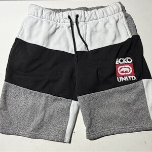 Ecko Unlimited Black and Gray Athletic Shorts